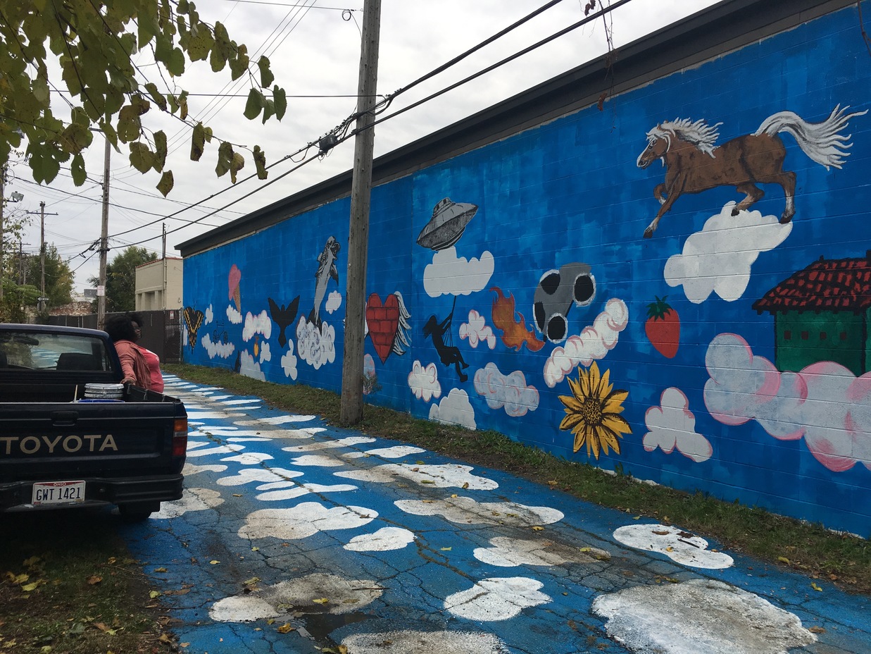 Colgate Court Detroit Shoreway beautification Mural